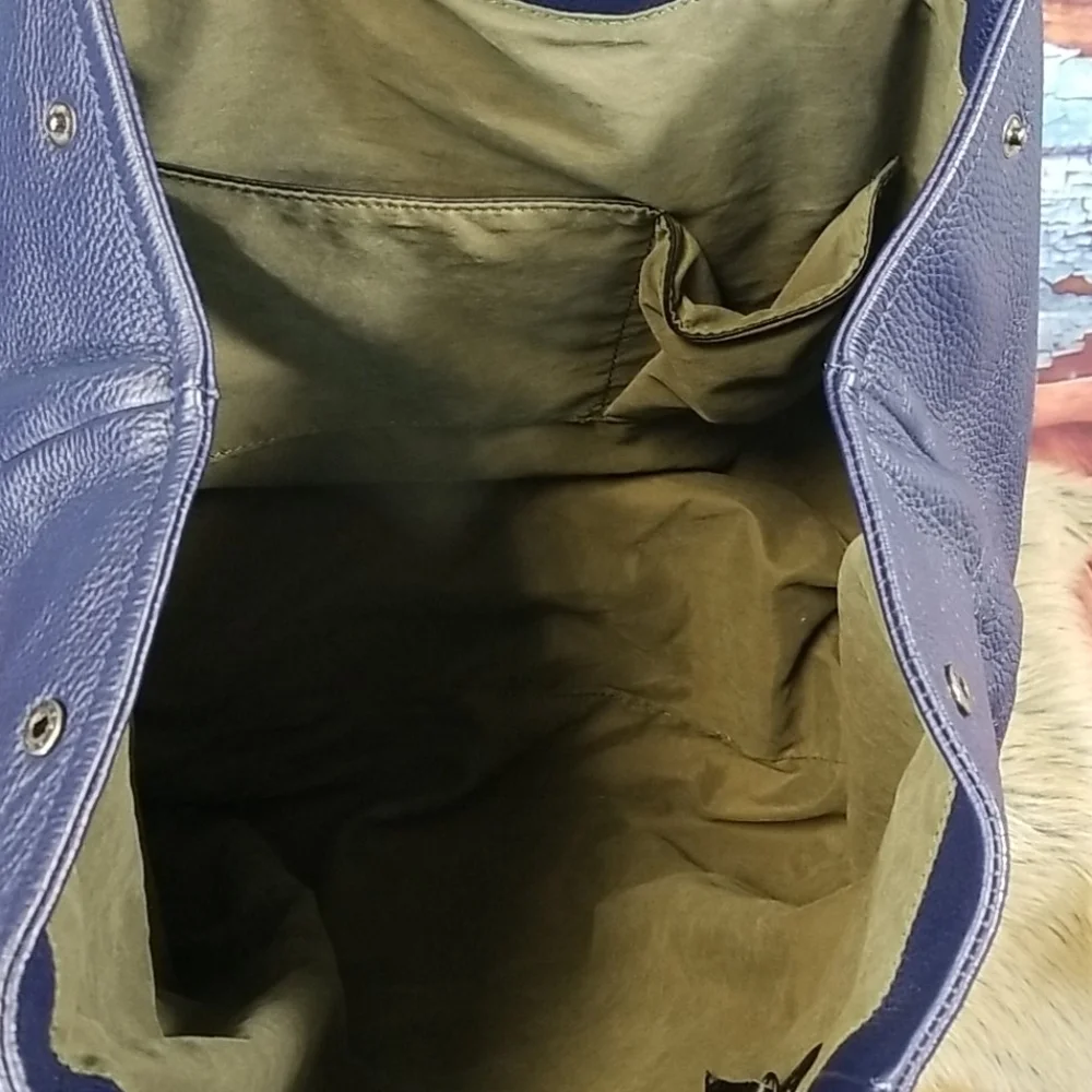 𝅺sergio Renato large Leather Bag